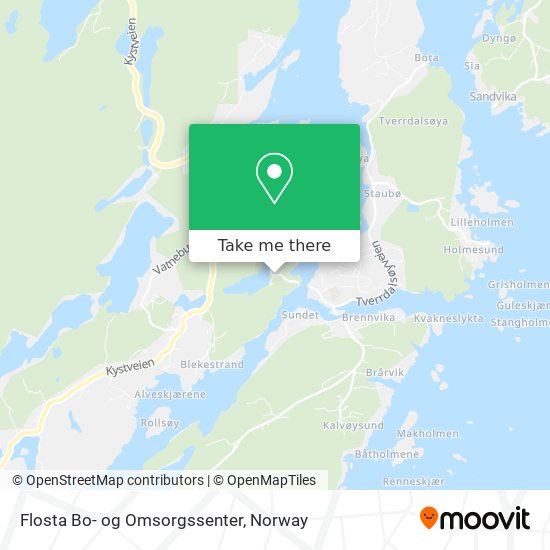 Flosta Bo- og Omsorgssenter map