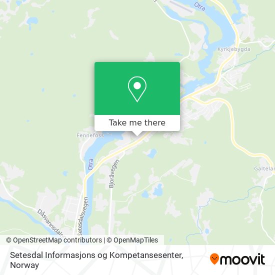 Setesdal Informasjons og Kompetansesenter map