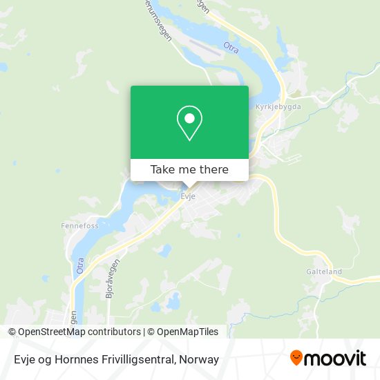 Evje og Hornnes Frivilligsentral map