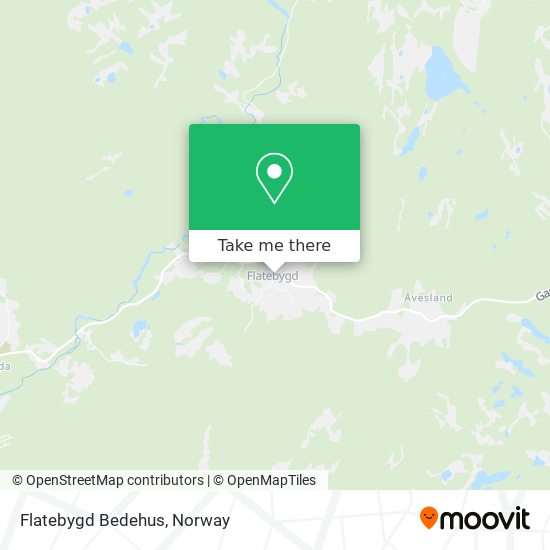 Flatebygd Bedehus map