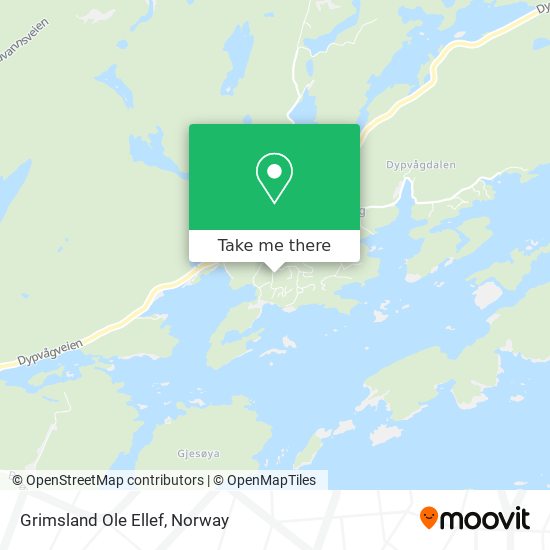 Grimsland Ole Ellef map