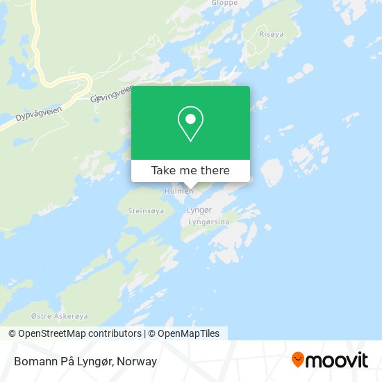 Bomann På Lyngør map