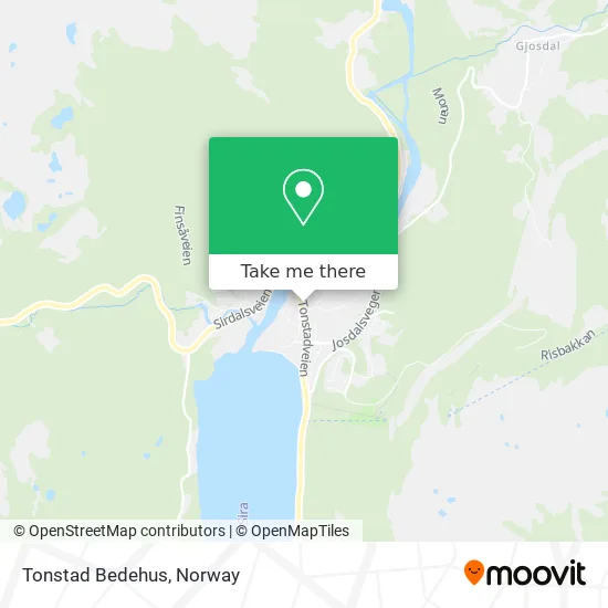 Tonstad Bedehus map