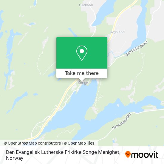 Den Evangelisk Lutherske Frikirke Songe Menighet map