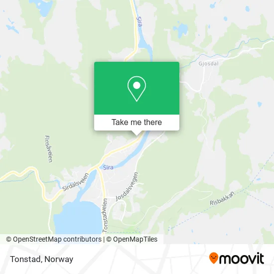 Tonstad map