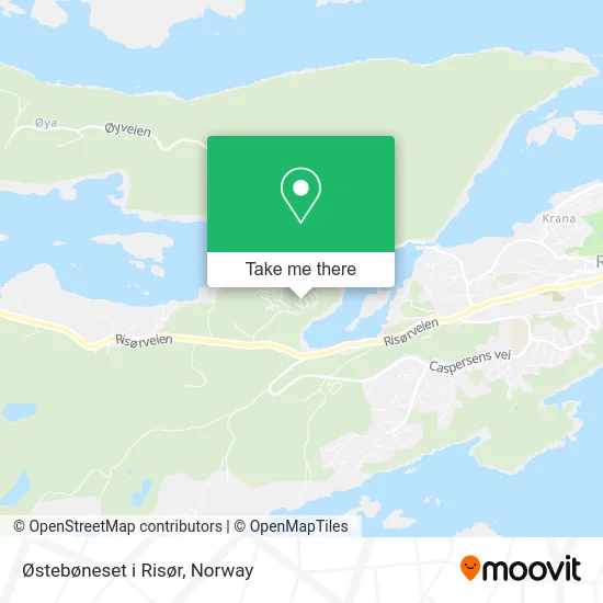 Østebøneset i Risør map