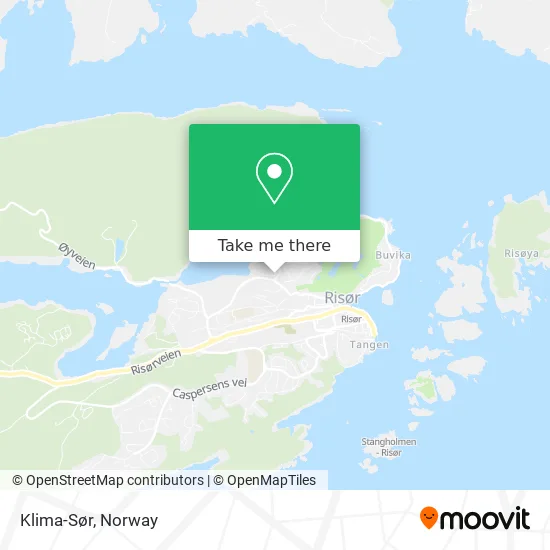 Klima-Sør map
