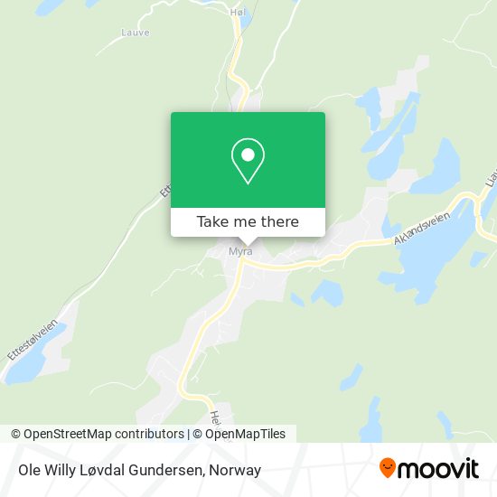 Ole Willy Løvdal Gundersen map