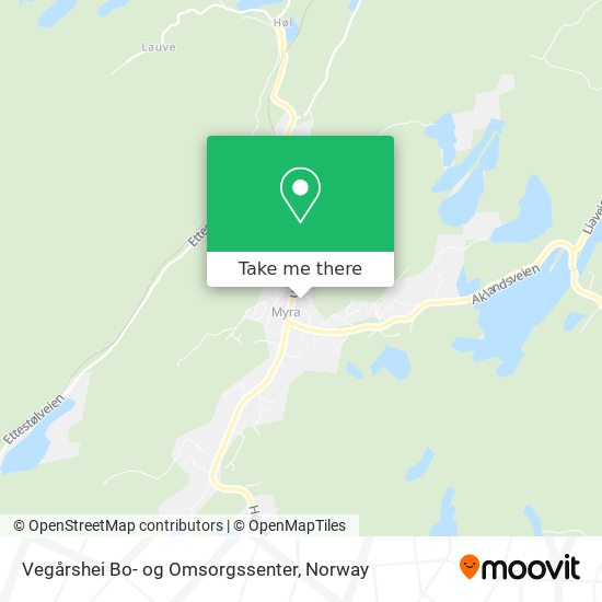 Vegårshei Bo- og Omsorgssenter map