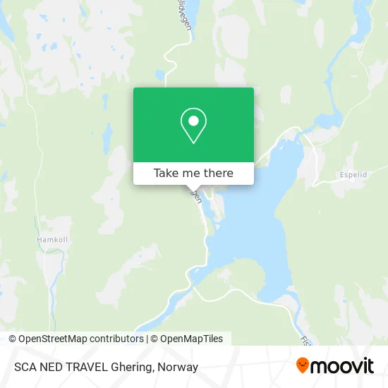 SCA NED TRAVEL Ghering map