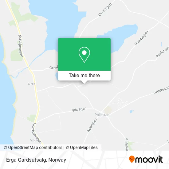 Erga Gardsutsalg map