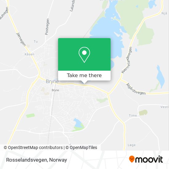 Rosselandsvegen map