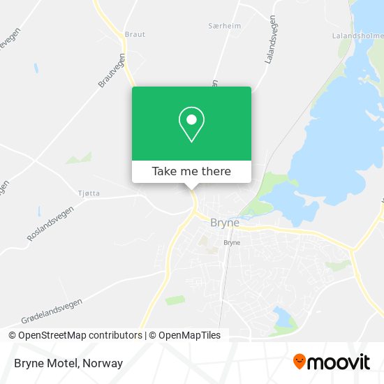 Bryne Motel map