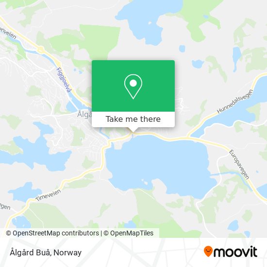 Ålgård Buå map