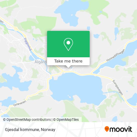 Gjesdal kommune map