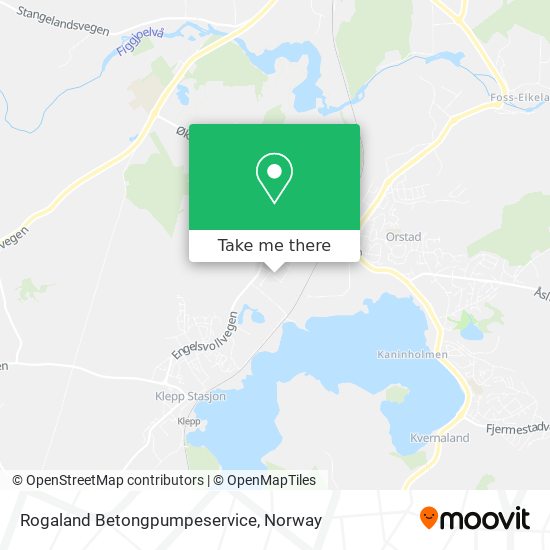 Rogaland Betongpumpeservice map