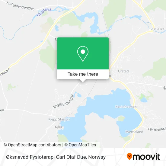 Øksnevad Fysioterapi Carl Olaf Due map
