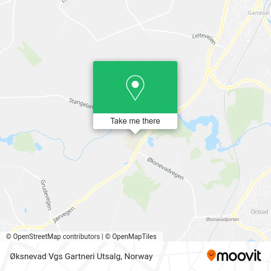 Øksnevad Vgs Gartneri Utsalg map