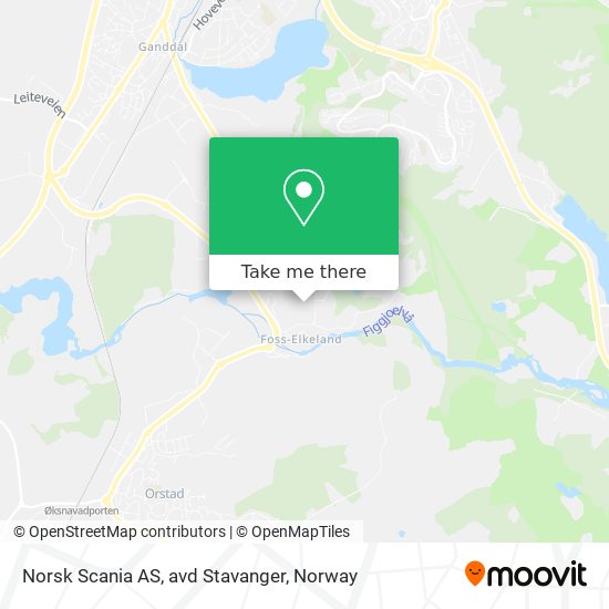 Norsk Scania AS, avd Stavanger map
