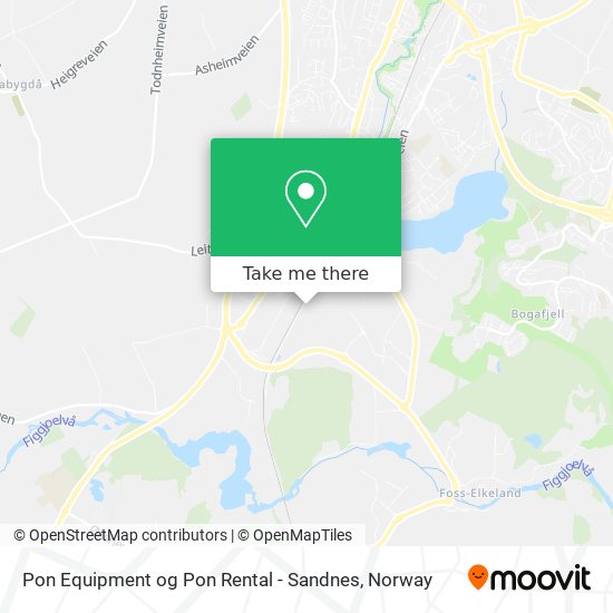 Pon Equipment og Pon Rental - Sandnes map