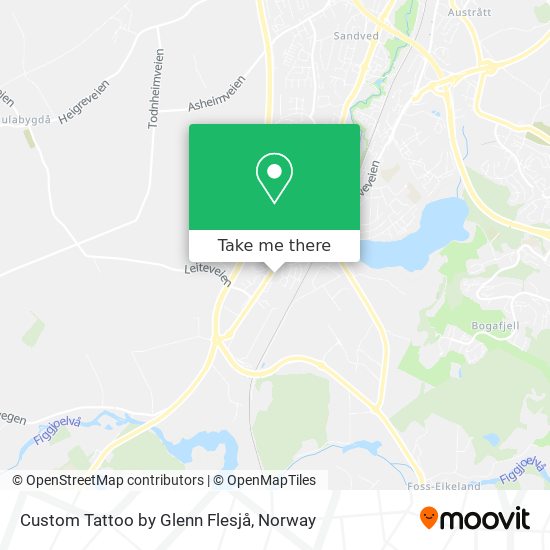 Custom Tattoo by Glenn Flesjå map