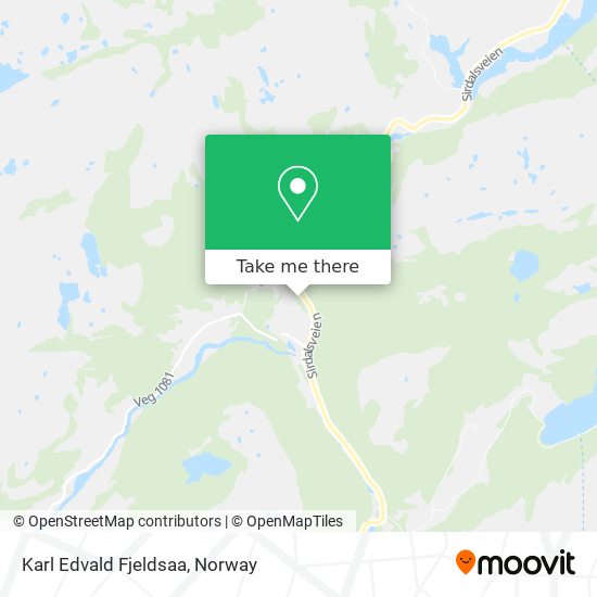 Karl Edvald Fjeldsaa map