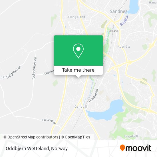 Oddbjørn Wetteland map