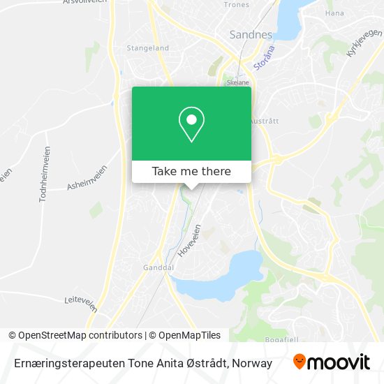 Ernæringsterapeuten Tone Anita Østrådt map