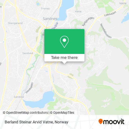 Berland Steinar Arvid Vatne map