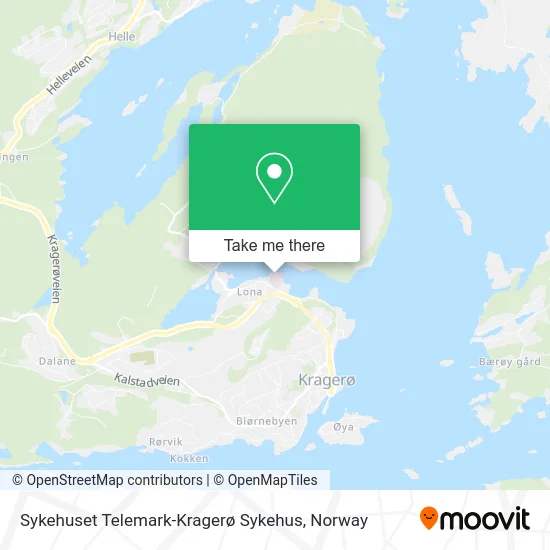 Sykehuset Telemark-Kragerø Sykehus map
