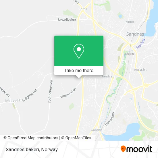 Sandnes bakeri map