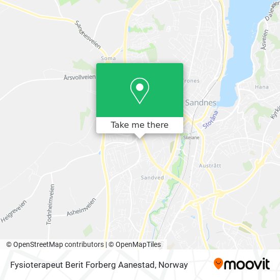 Fysioterapeut Berit Forberg Aanestad map