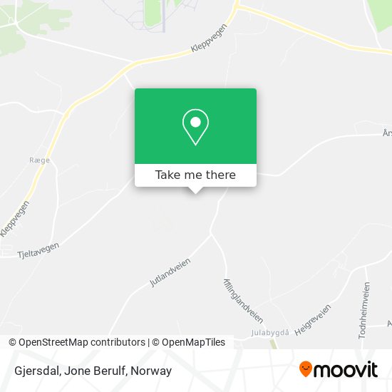 Gjersdal, Jone Berulf map