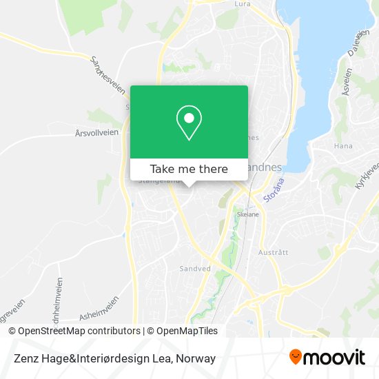 Zenz Hage&Interiørdesign Lea map