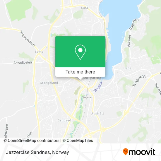 Jazzercise Sandnes map