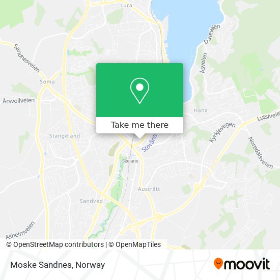 Moske Sandnes map