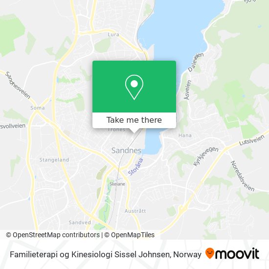 Familieterapi og Kinesiologi Sissel Johnsen map