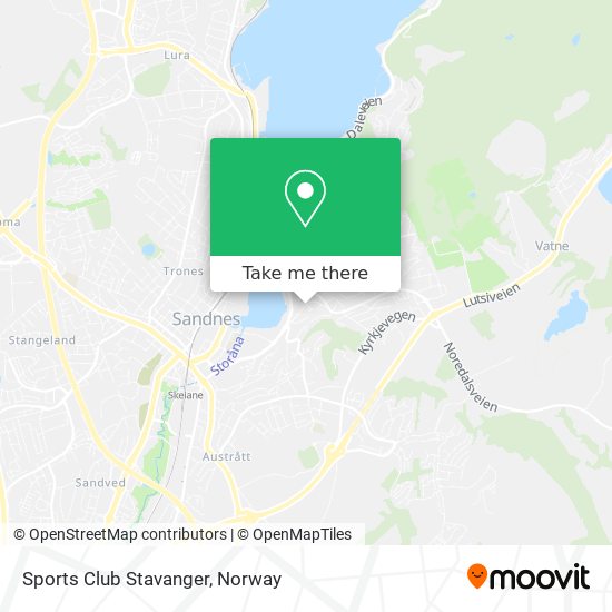 Sports Club Stavanger map