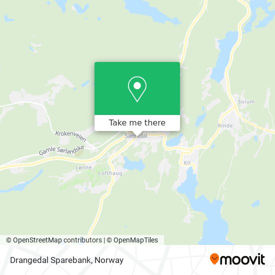 Drangedal Sparebank map