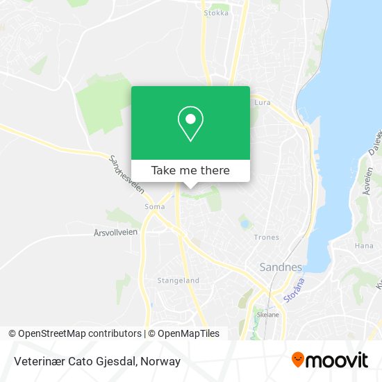Veterinær Cato Gjesdal map