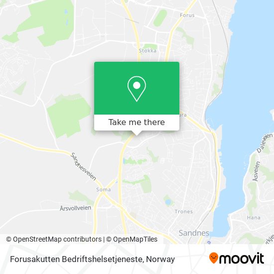 Forusakutten Bedriftshelsetjeneste map