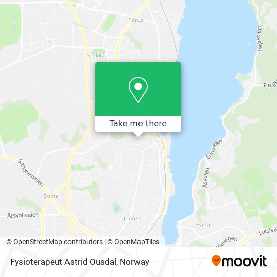 Fysioterapeut Astrid Ousdal map