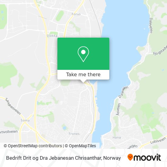 Bedrift Drit og Dra Jebanesan Chrisanthar map