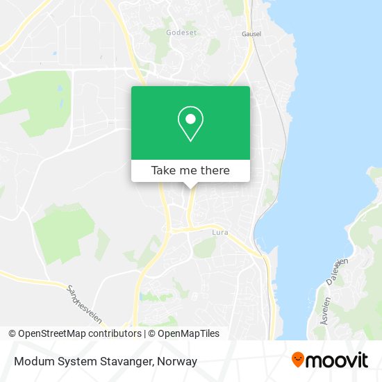 Modum System Stavanger map