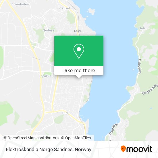 Elektroskandia Norge Sandnes map