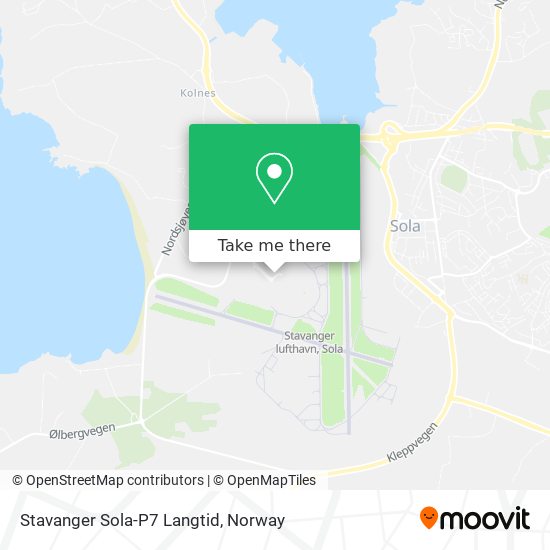 Stavanger Sola-P7 Langtid map