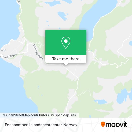 Fossanmoen Islandshestsenter map