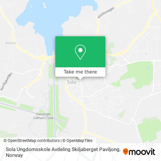 Sola Ungdomsskole Avdeling Skiljaberget Paviljong map