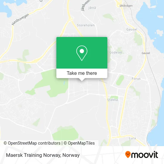 Maersk Training Norway map