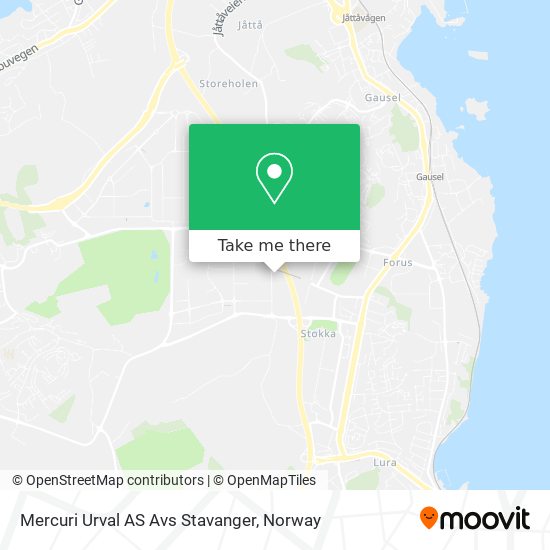 Mercuri Urval AS Avs Stavanger map